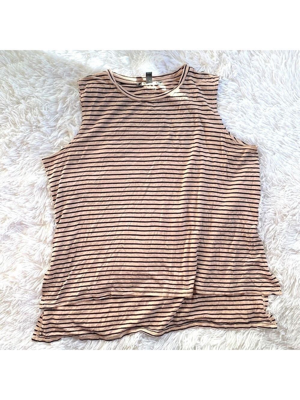 Billabong striped sleeveless tee